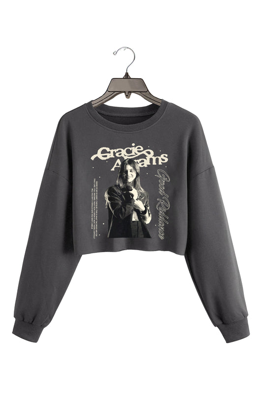Gracie Graphic Abrams Crop Sweatshirt For Women